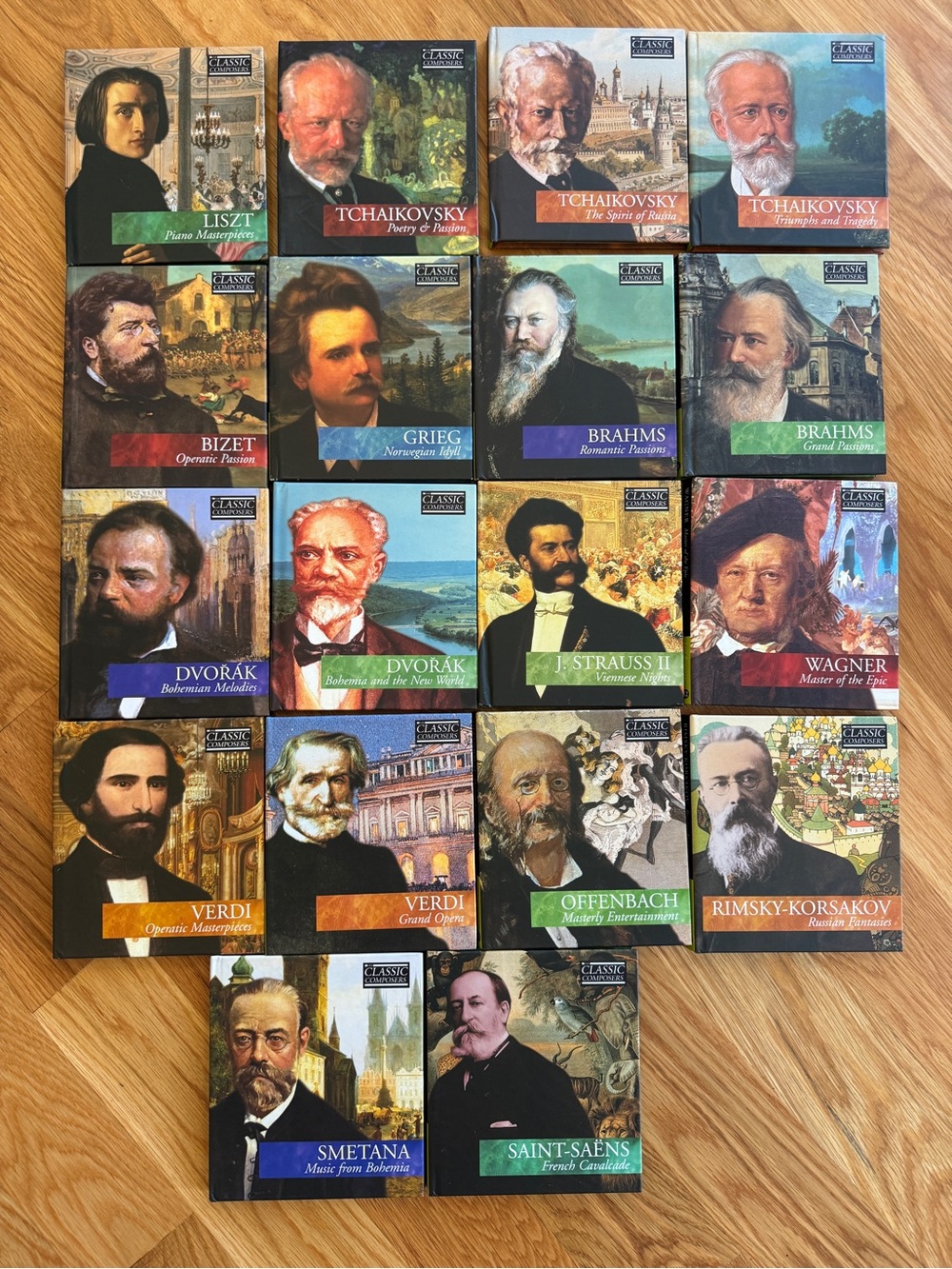 Classical Music CDs and information booklets; set of 18 - Romance Period